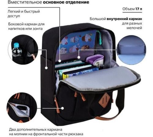 Городской рюкзак BRAUBERG Friendly 270089