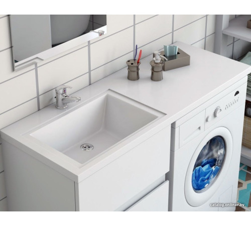 Умывальник Эстет Даллас 130, левая белый