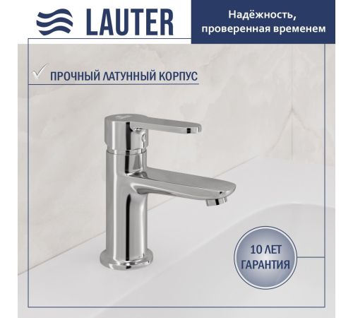 Умывальник Lauter 21478 + Jet 21AM12361 с сифоном 21635CH хром