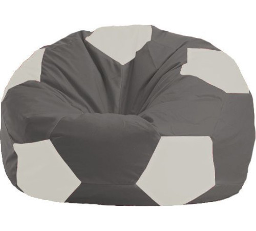 Кресло-мешок Flagman Мяч Стандарт М1.1-357 темно-серый/белый