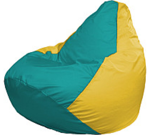 Кресло-мешок Flagman Груша Мега XXXL Г3.1-313 бирюзовый/желтый