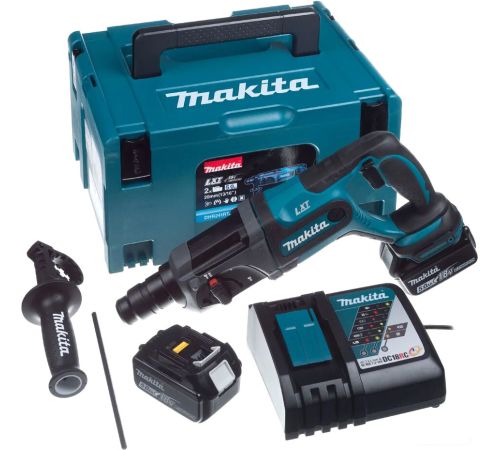 Перфоратор Makita DHR241RTJ с 2-мя АКБ, кейс
