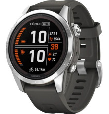 Умные часы Garmin Fenix 7S Pro Solar серебро/графит
