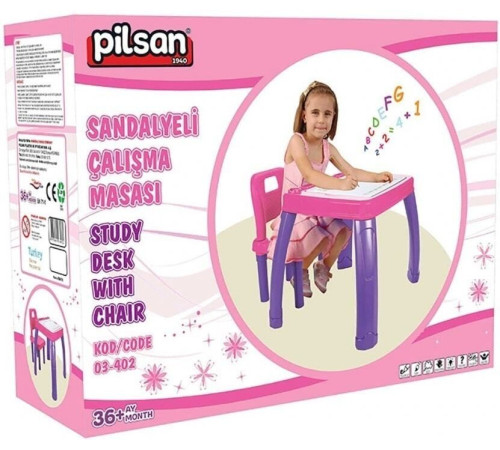 Детский стол Pilsan 03-402-T фиолетовый/малиновый