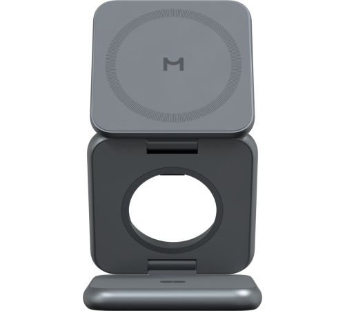 Беспроводное зарядное Magssory Fold Pro 3 в 1 WCH063 темно-серый