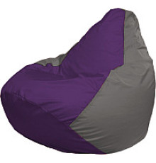Кресло-мешок Flagman Груша Медиум XL Г1.1-72 фиолетовый/серый