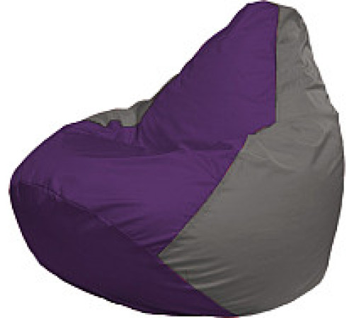 Кресло-мешок Flagman Груша Медиум XL Г1.1-72 фиолетовый/серый