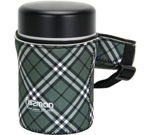 Термос для еды Fissman 9858 900мл клетчатый чехол
