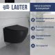 Унитаз подвесной Lauter Sulzdorf + GROHE Solido 38811KF0 + панель GROHE 37131000 черный с микролифтом