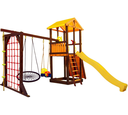 Игровой комплекс Perfetto Sport Pitigliano-11 + качели Паутина