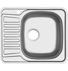 Кухонная мойка Ukinox Комфорт COM580.480 --GT6K 1R- с сифоном