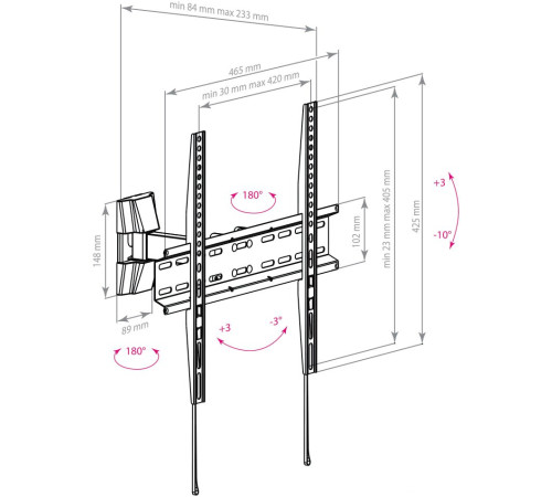 Кронштейн для телевизора Arm Media LCD-413