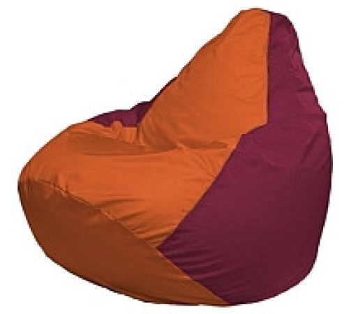 Кресло-мешок Flagman Груша Мини L Г0.1-222 оранжевый/бордовый
