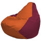 Кресло-мешок Flagman Груша Мини L Г0.1-222 оранжевый/бордовый