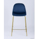 Стул Stool Group Валенсия SN полубарный OS-001CB HLR-64 велюр синий/ножки золото