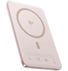 Внешний аккумулятор Baseus PicoGo AM41 Ultra-Slim Qi2 Magnetic Power Bank 10000mAh розовый