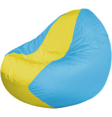 Кресло-мешок Flagman Classic К2.1-52 голубый/желтый