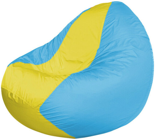 Кресло-мешок Flagman Classic К2.1-52 голубый/желтый