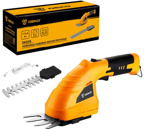 Кусторез + ножницы Deko DKGS8 063-4472 с АКБ