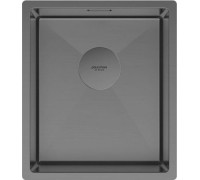 Кухонная мойка Paulmark Next 38 UNI PM213844-GM черный/вороненая сталь