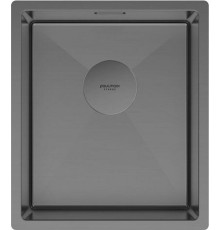 Кухонная мойка Paulmark Next 38 UNI PM213844-GM черный/вороненая сталь