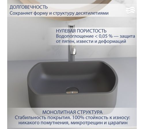 Умывальник Lauter Laguna 21L453G Grey
