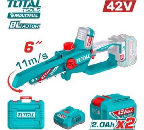 Аккумуляторная пила Total TGSLI42681 с 2-мя АКБ, кейс