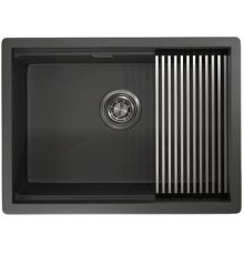 Кухонная мойка Granula KS-6045U черный матовый