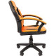Игровое геймерское кресло CHAIRMAN Kids 110 экопремиум, черный/оранжевый