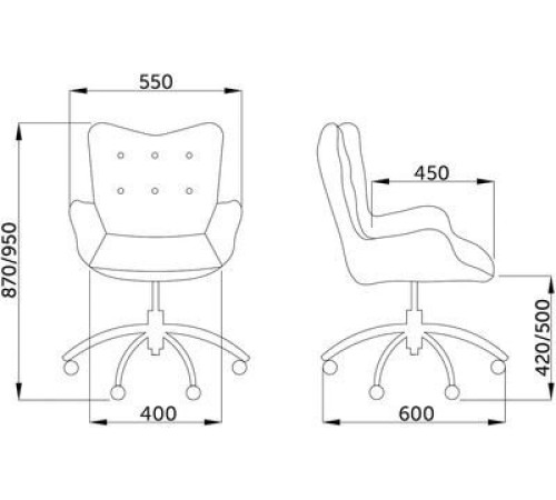 Офисное кресло AksHome Bella велюр мятный