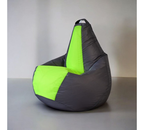 Кресло-мешок Mio Tesoro Груша Kombo XXL GF-130x85-SN серебристый/неон