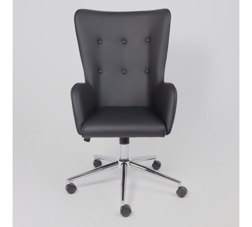 Офисное кресло AksHome Bella XL chrome Pegasso черный
