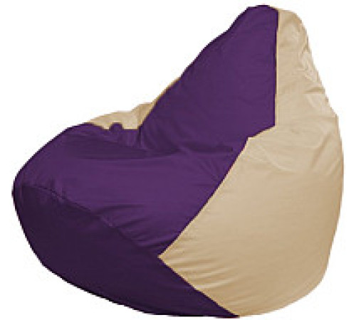 Кресло-мешок Flagman Груша Мега XXXL Г3.1-73 фиолетовый/светло-бежевый