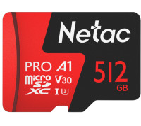 Карта памяти Netac 512GB P500 Extreme Pro NT02P500PRO-512G-R с адаптером