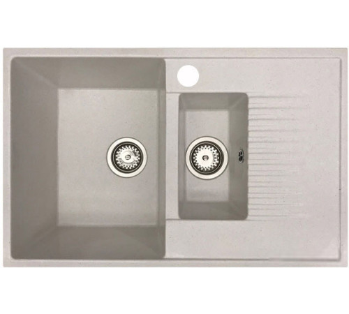 Кухонная мойка БелЭворс Forma L + смеситель W74004-3 + дозатор L405H белый