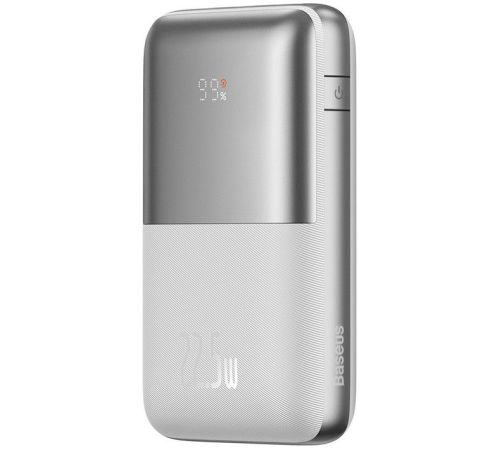 Внешний аккумулятор Baseus Bipow Pro Digital Display Fast Charge Power Bank 20000mAh белый