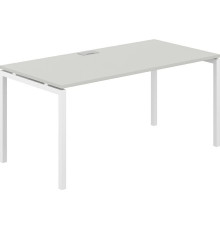 Офисный стол Norden 160х80х75 SG.209.SH.44.WH белый/серый бархат
