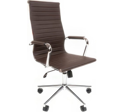Офисное кресло CHAIRMAN 755 экопремиум коричневый