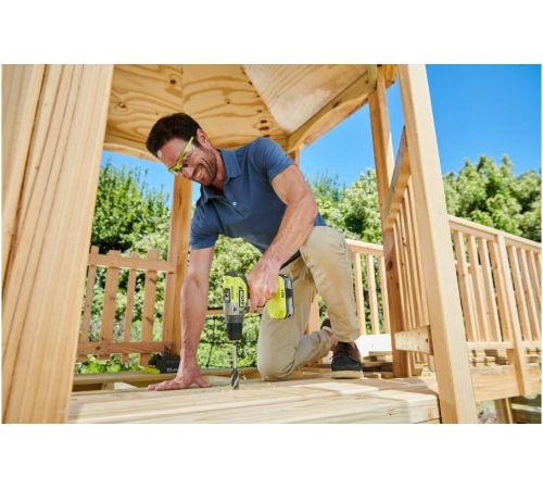 Ударная дрель-шуруповерт Ryobi R18PDBL-220S 5133003436 с 2-мя АКБ, сумка