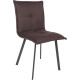 Стул AksHome Рубик U Velutto 24 темно-коричневый велюр/черный
