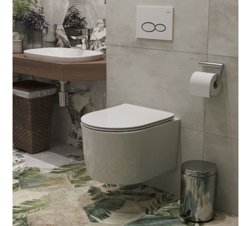 Унитаз подвесной Roxen Simple Compact 530120-01 Rimless Soft Close