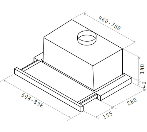 Кухонная вытяжка Elica Elite 14 LUX GRIX/A/60