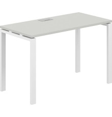 Офисный стол Norden 120х60х75 SG.201.SH.63.WH белый/серый бархат