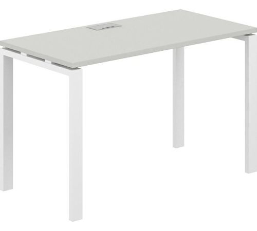 Офисный стол Norden 120х60х75 SG.201.SH.63.WH белый/серый бархат