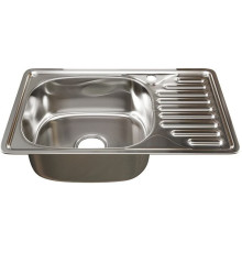 Кухонная мойка Mixline 536115 левая, полированная, 0.8 мм