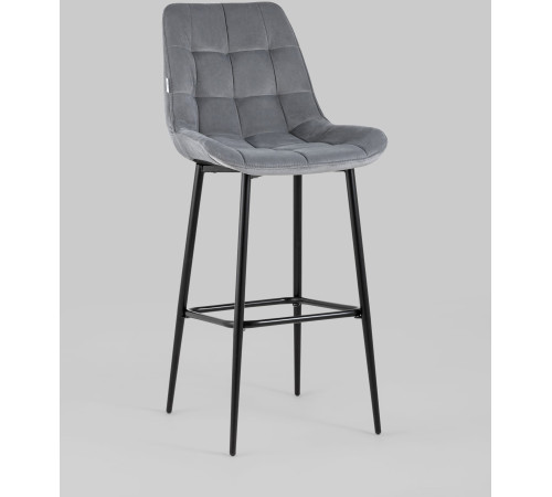 Стул Stool Group Флекс велюр барный серый