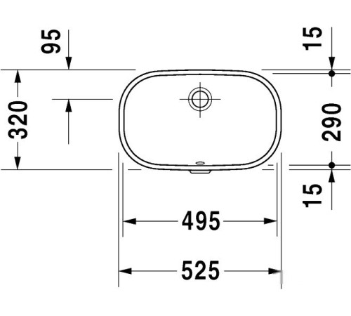 Умывальник Duravit D-Code 52.5x32 0338490000