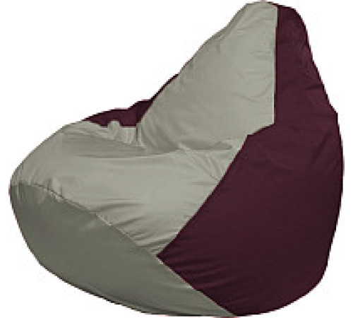 Кресло-мешок Flagman Груша Супер Мега 4XL Г5.1-336 серый/бордовый