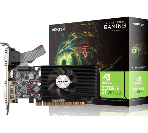 Видеокарта Arktek GeForce GT210 1GB DDR3 AKN210D3S1GL1