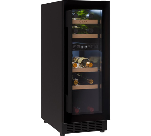 Винный шкаф LEX LWD3017BL Dual Zone